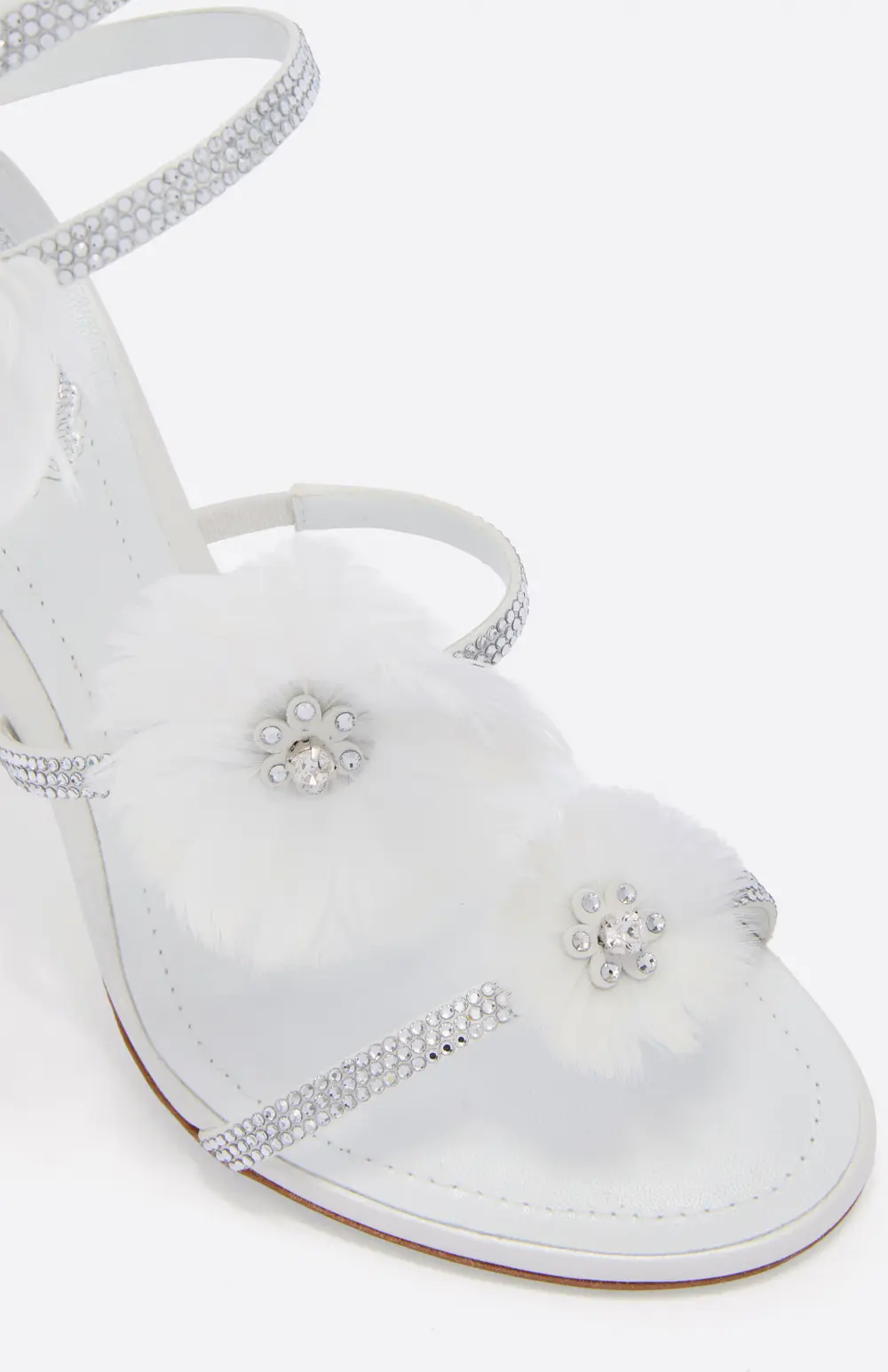 Rene Caovilla JOLENE WHITE SANDAL 100