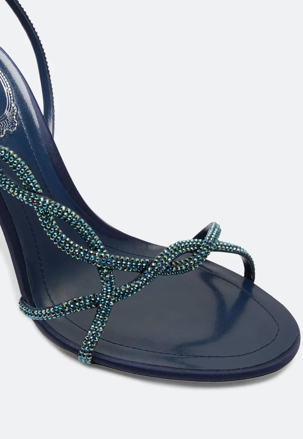 Rene Caovilla BRAID ELECTRIC BLUE SANDAL 105