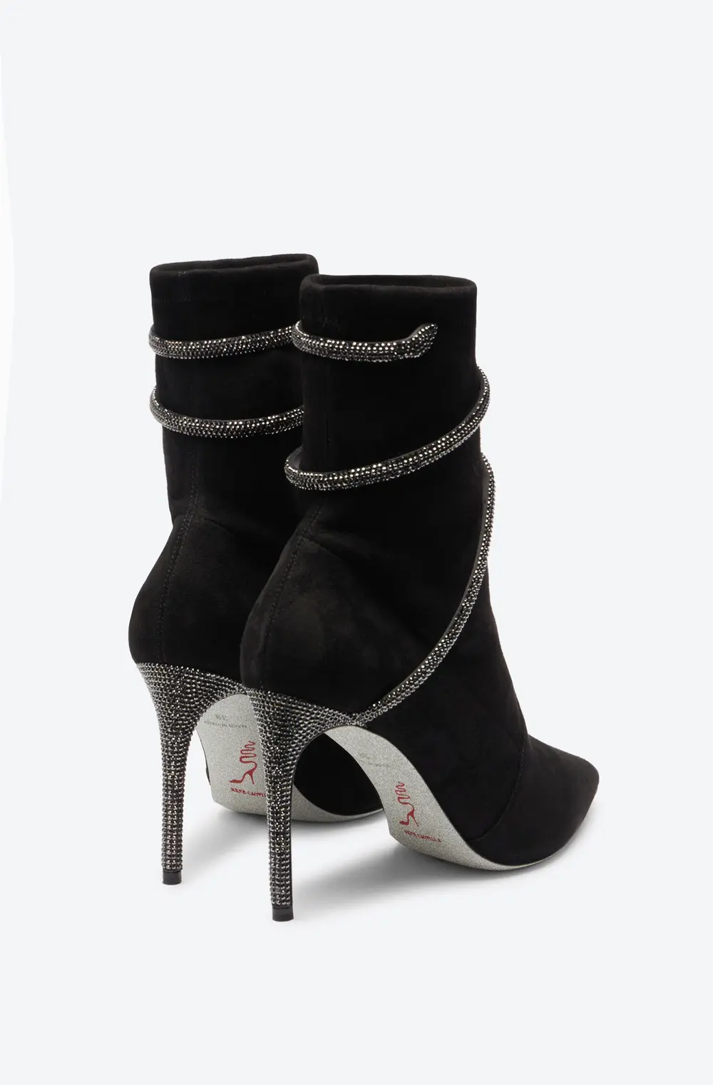 Rene Caovilla Cleo Crystals Black Bootie 100