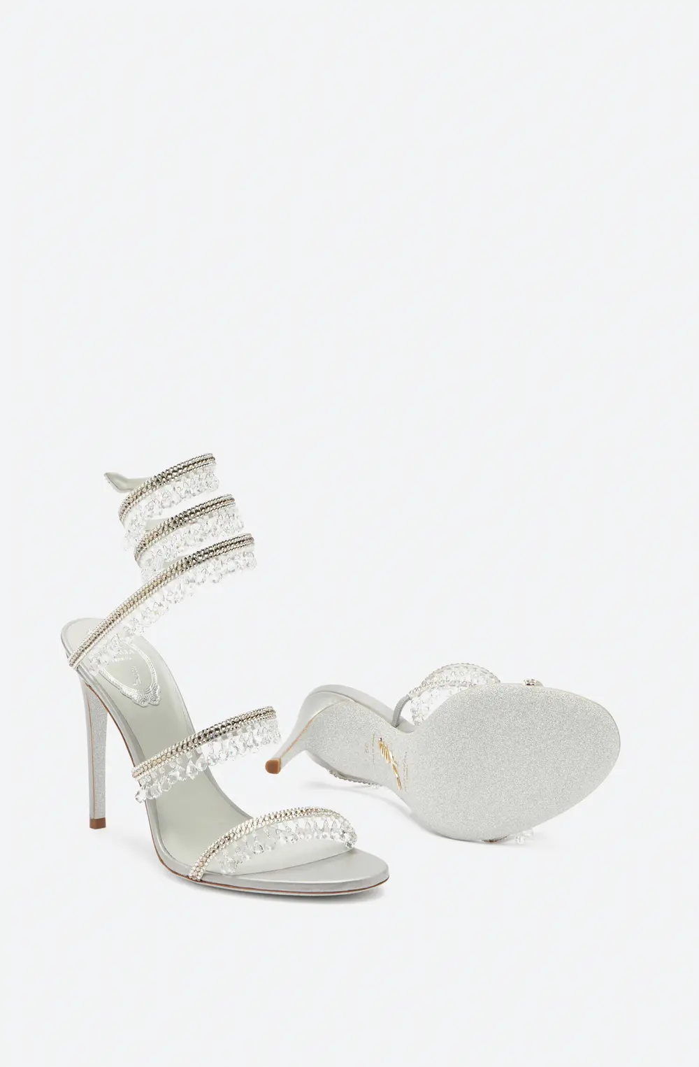 Rene Caovilla CHANDELIER SILVER SANDAL 105