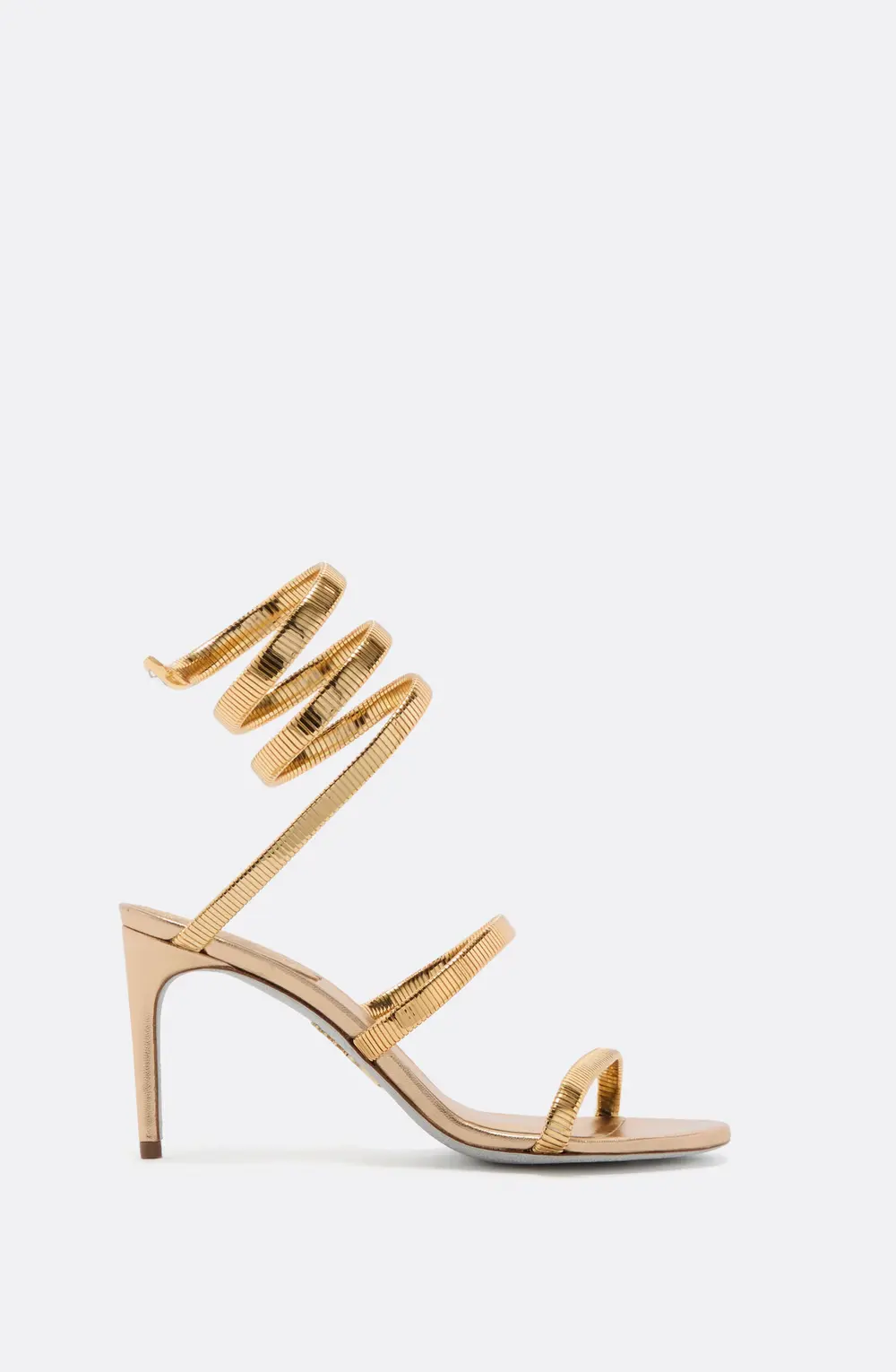 Rene Caovilla JUNIPER METALLIC GOLD SANDAL 80