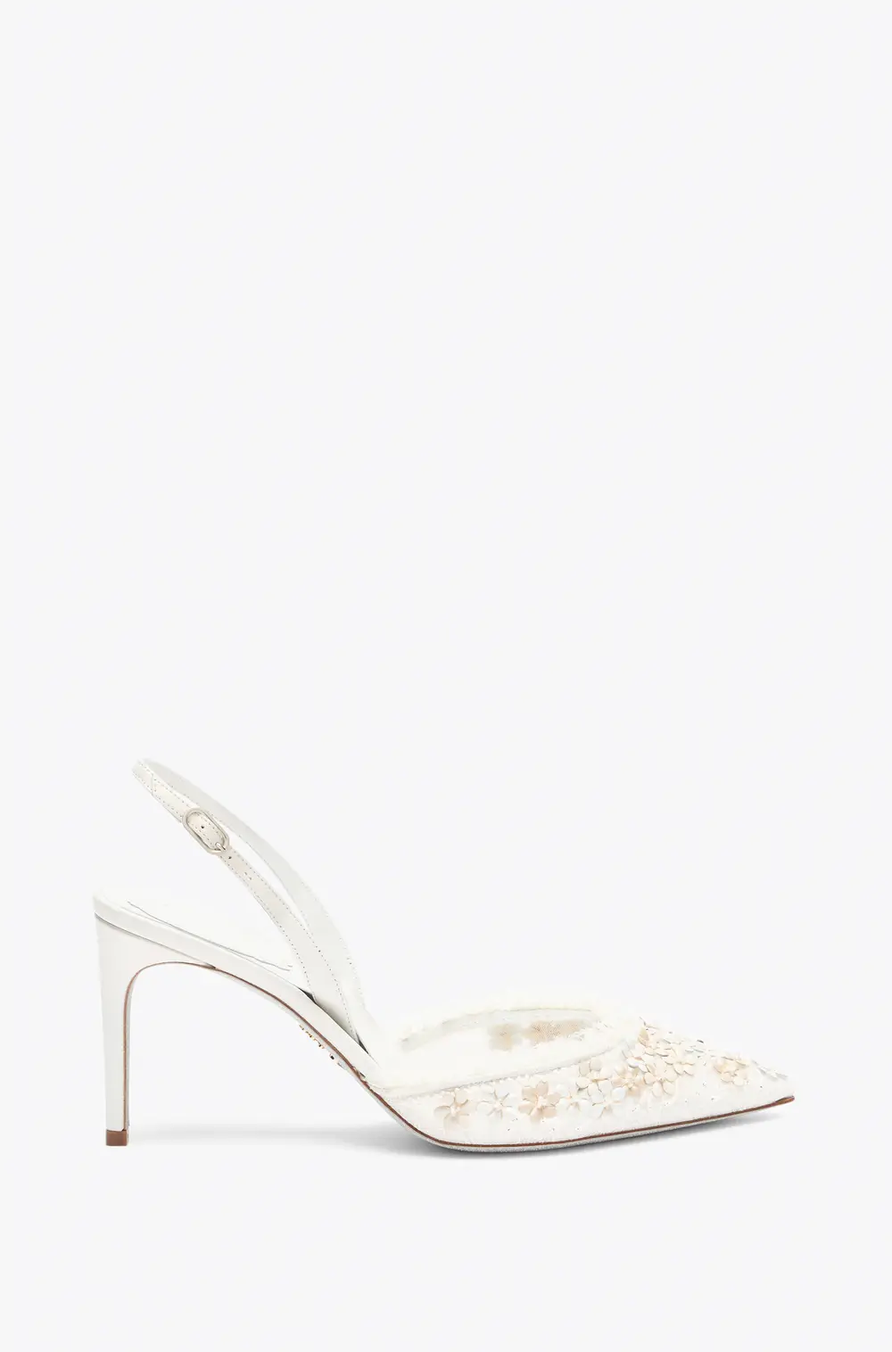Rene Caovilla BLOOM WHITE SLINGBACK 80