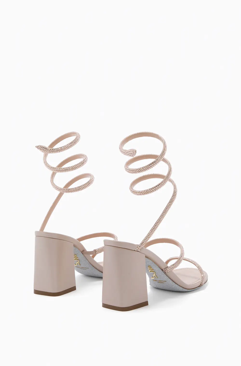 Rene Caovilla CLEO BLUSH PINK SANDAL 80