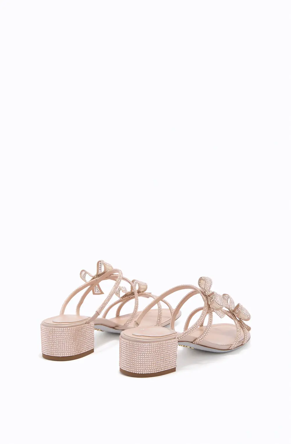 Rene Caovilla RIBBON NUDE MULE 40