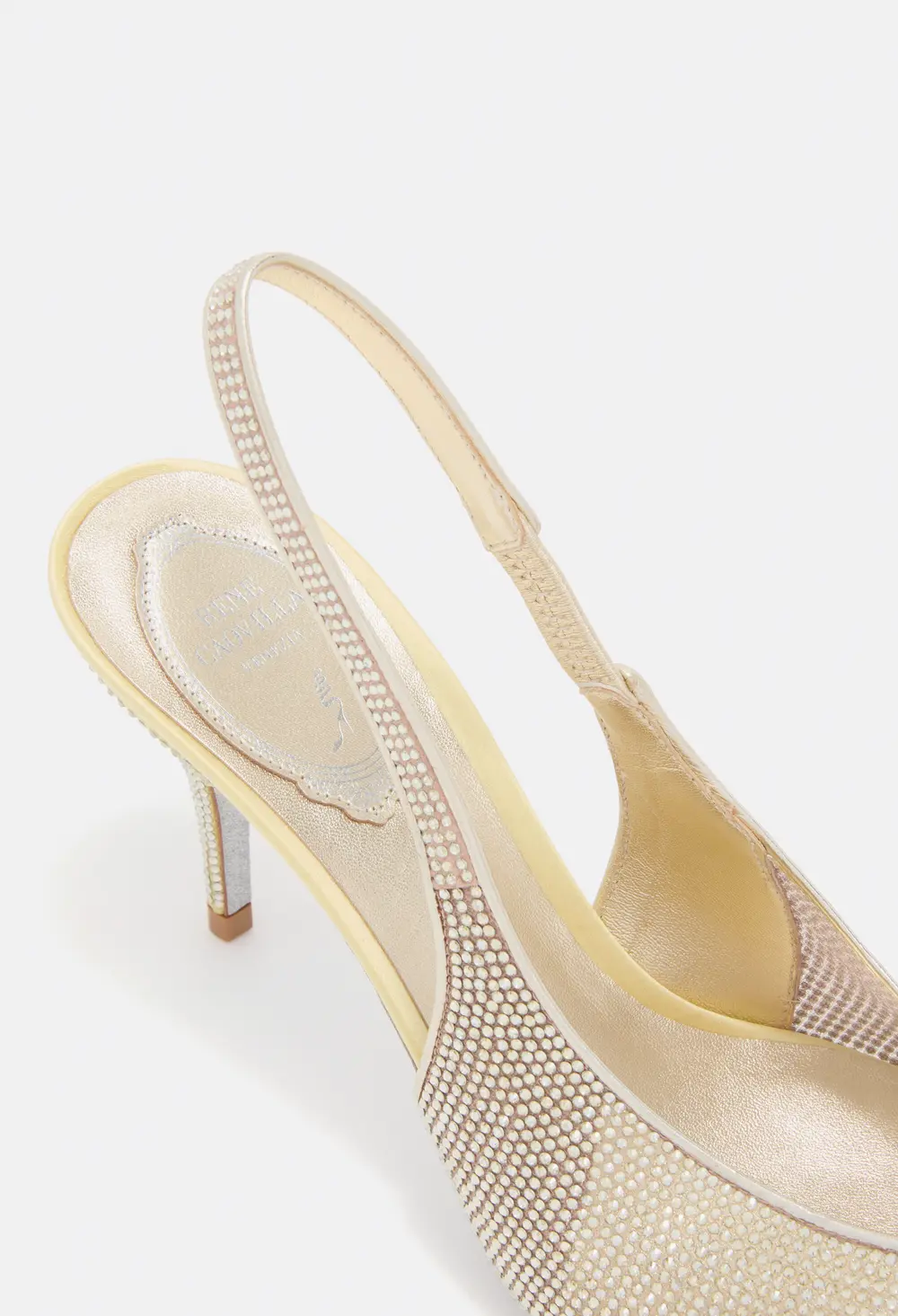 Rene Caovilla JINNY BUTTER YELLOW SLINGBACK 80