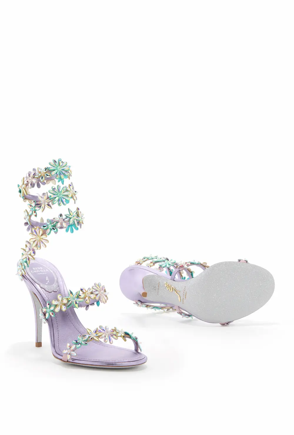 Rene Caovilla EVA LILAC SANDAL 100