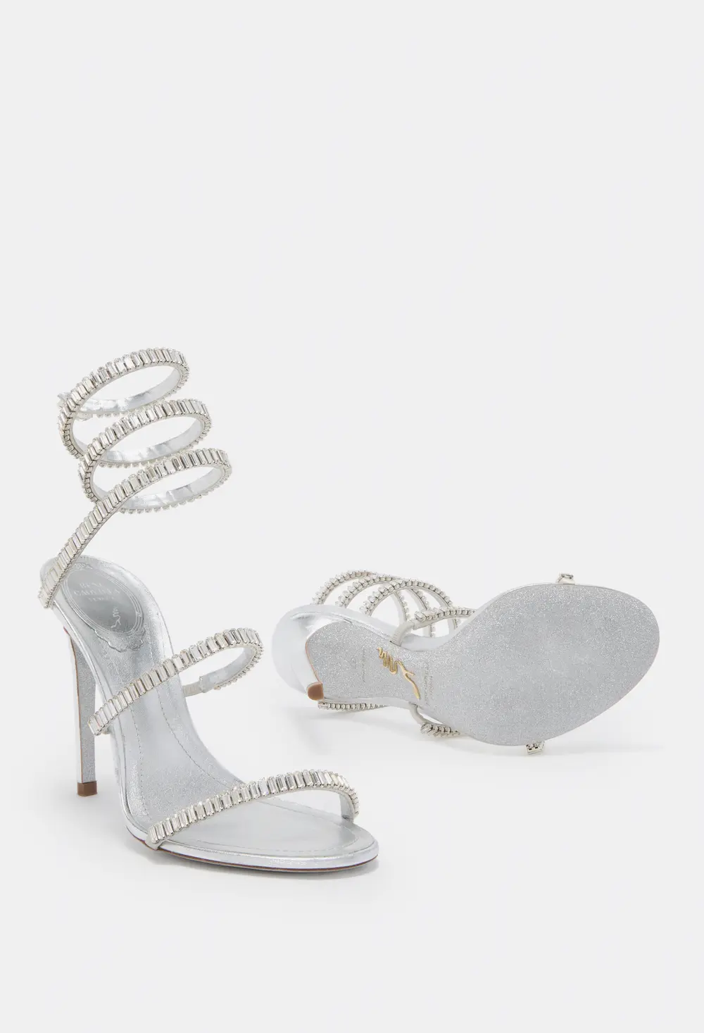 Rene Caovilla CLEO SPARK SILVER SANDAL 105
