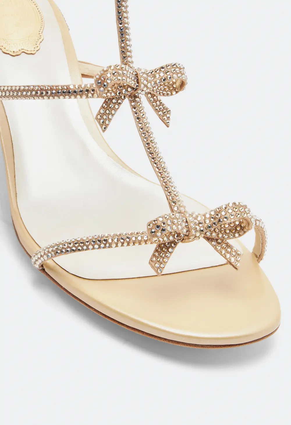 Rene Caovilla Caterina Crystal Beige Sandal 35