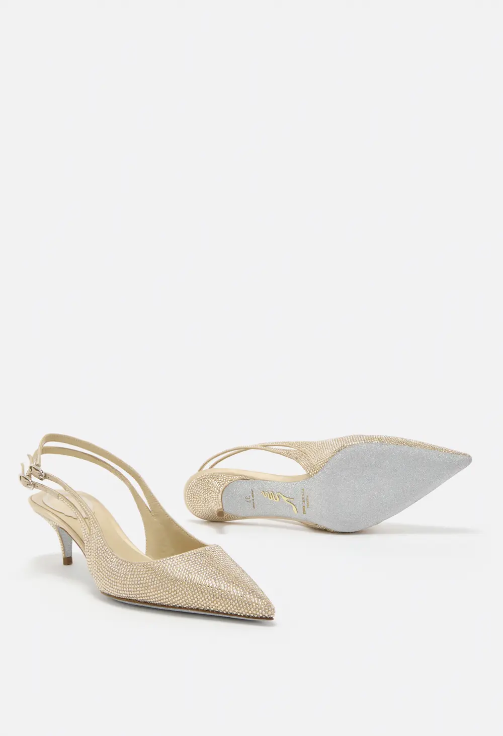 Rene Caovilla OLIVIA GOLD SLINGBACK 50