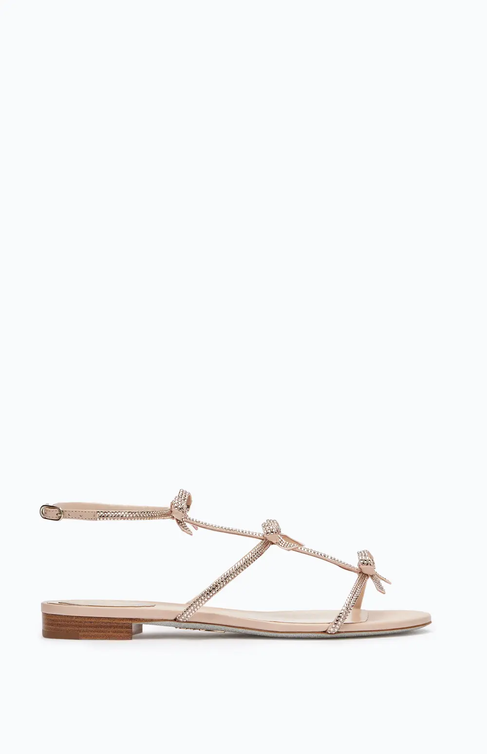 Rene Caovilla CATERINA NUDE FLAT SANDAL 10