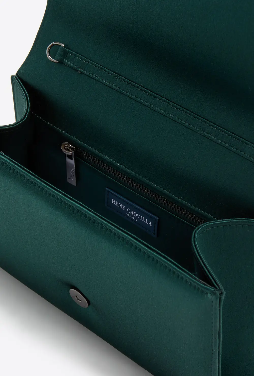 Rene Caovilla BABY FOREST GREEN CLUTCH