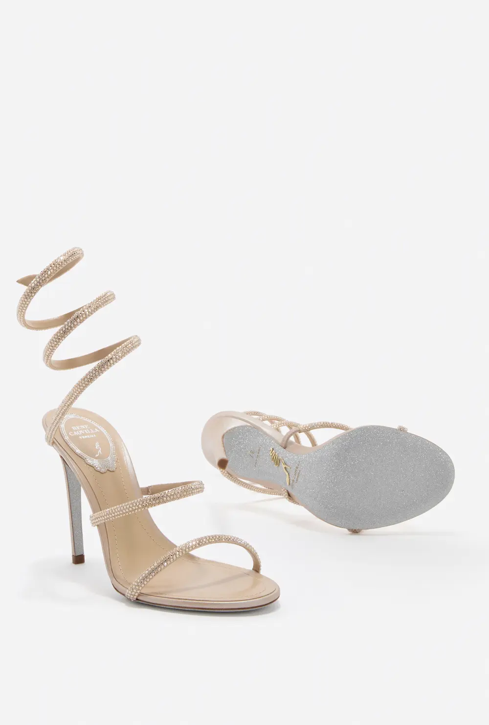 Rene Caovilla CLEO GOLD SANDAL 105