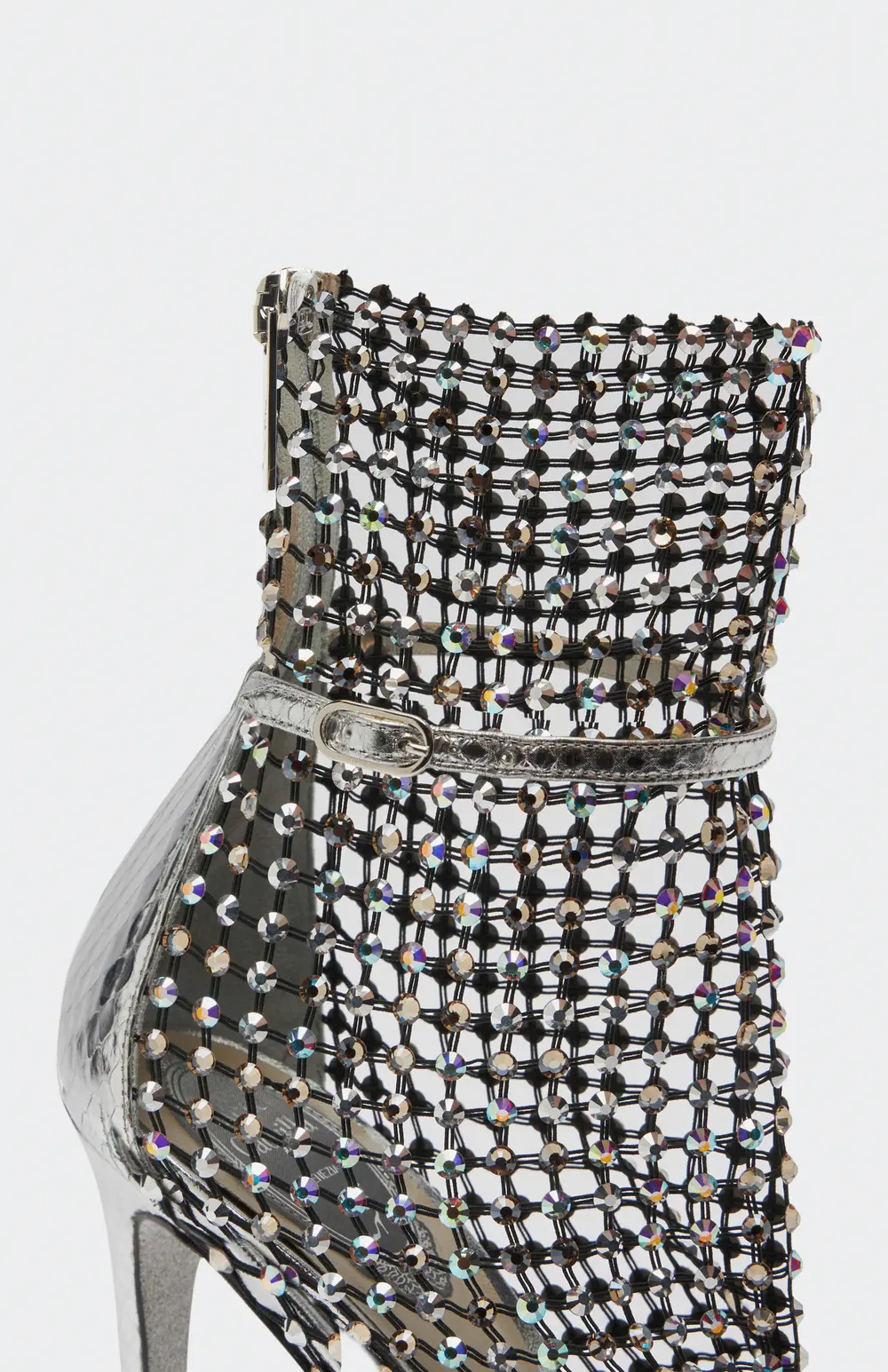 Rene Caovilla Galaxia Silver Sandal 105