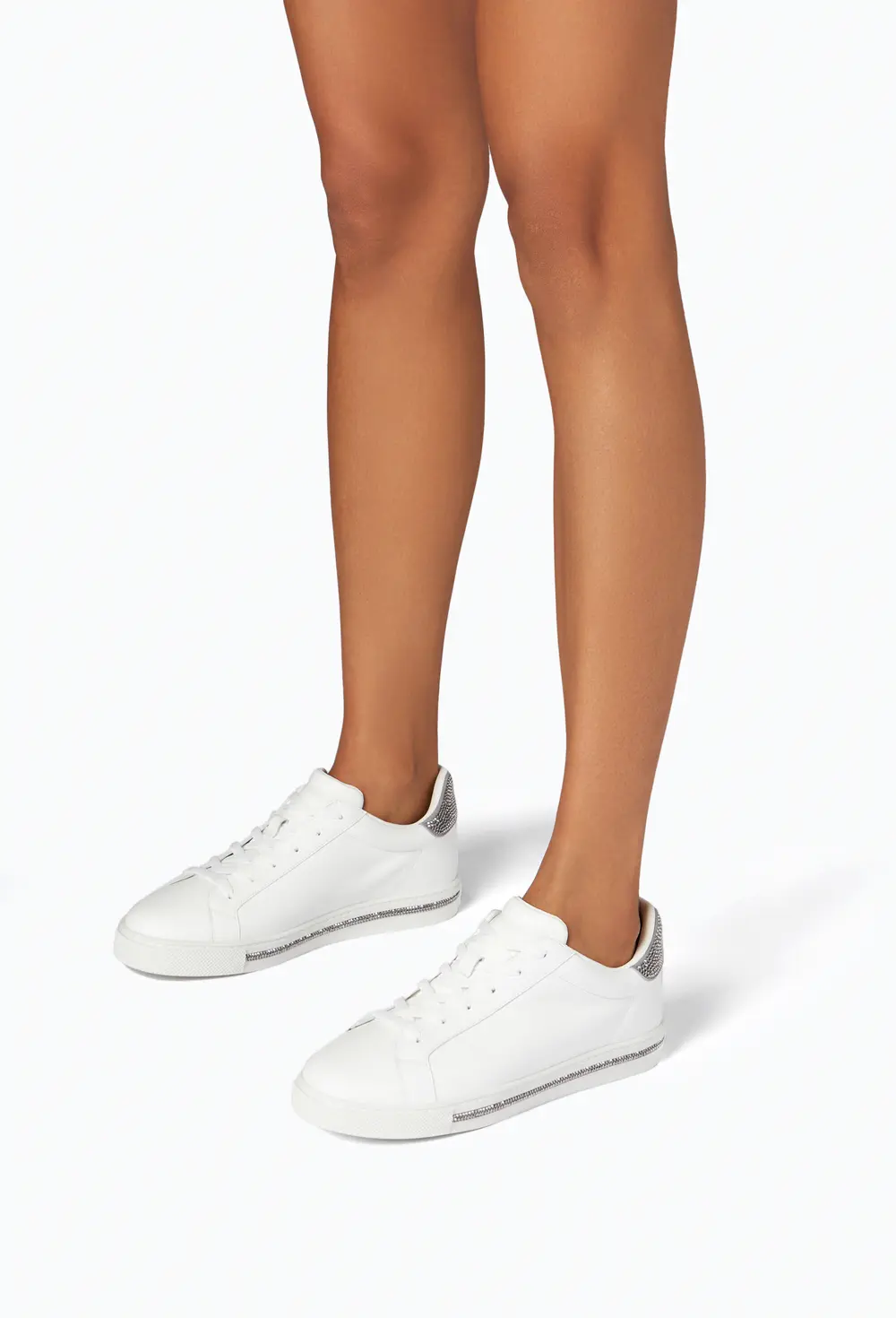 Rene Caovilla Xtra Crystal White Silver Sneakers 15