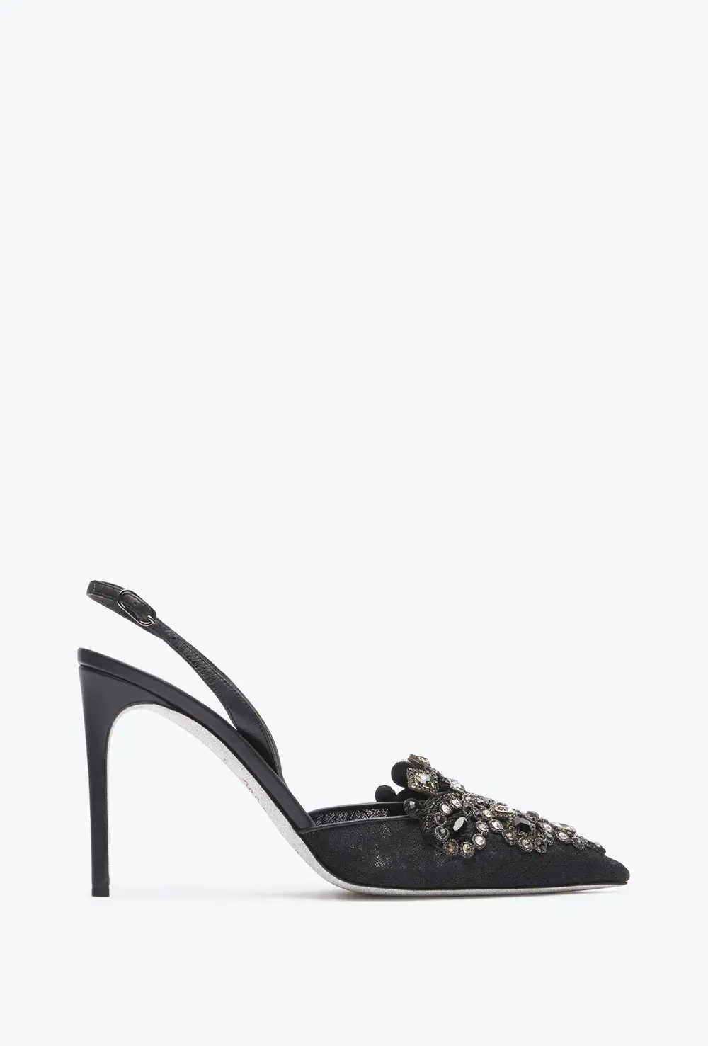 Rene Caovilla High-Heeled Slingbacks Veneziana
