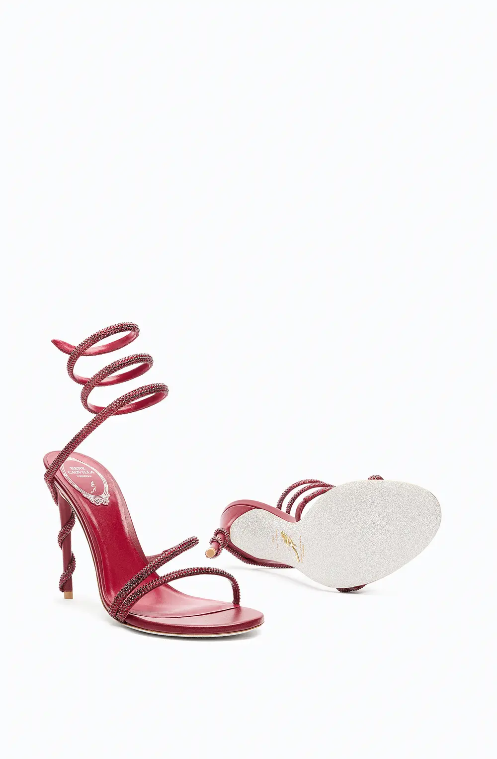 Rene Caovilla MARGOT BURGUNDY SANDAL 105