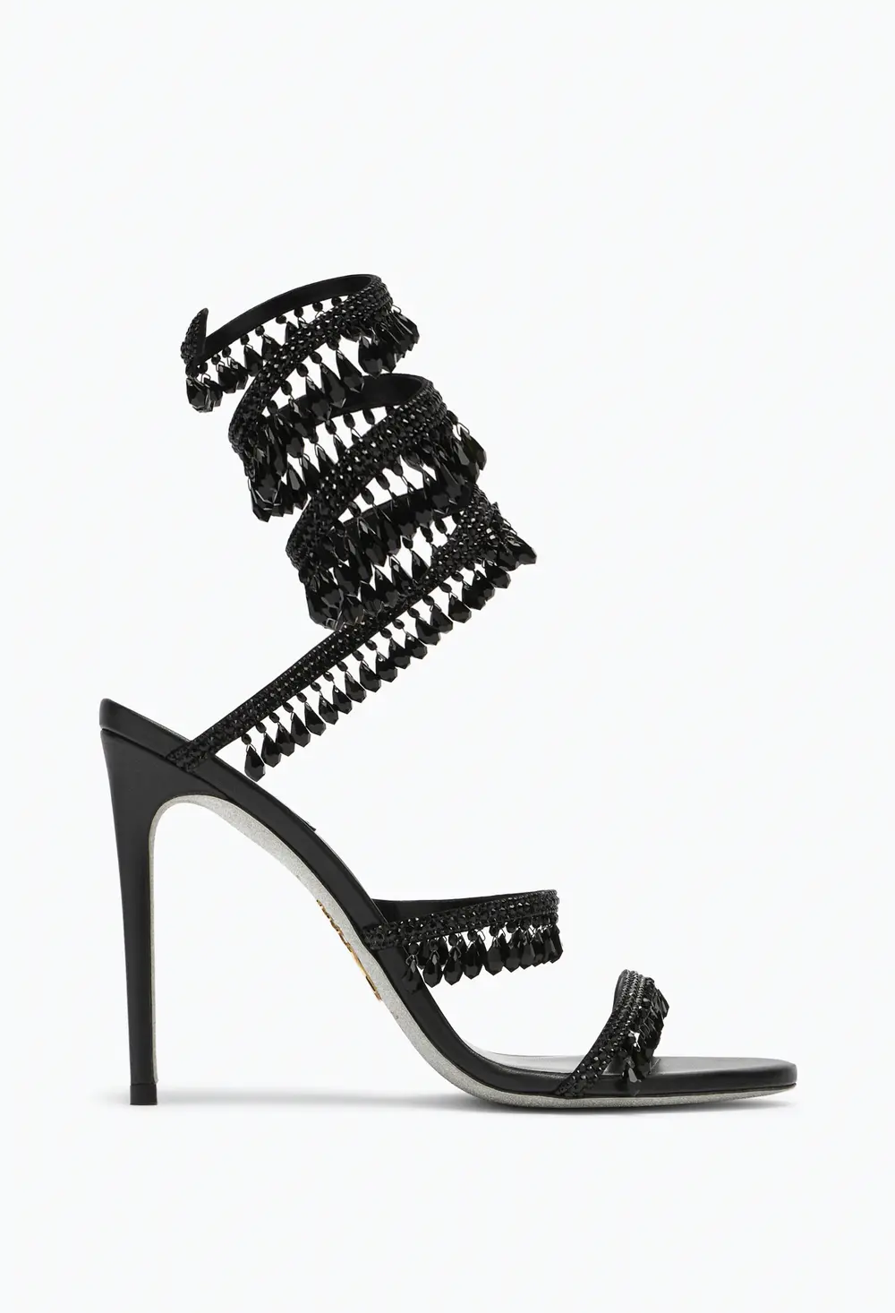 Rene Caovilla CHANDELIER BLACK SANDAL 105