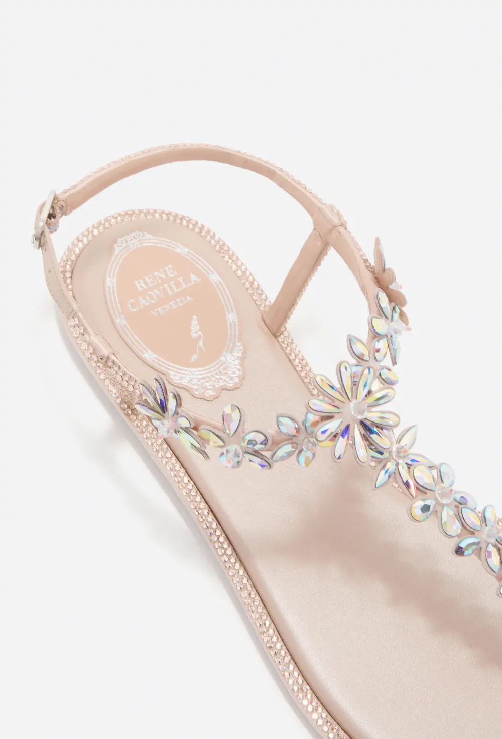 Rene Caovilla EVA NUDE THONG SANDAL 10