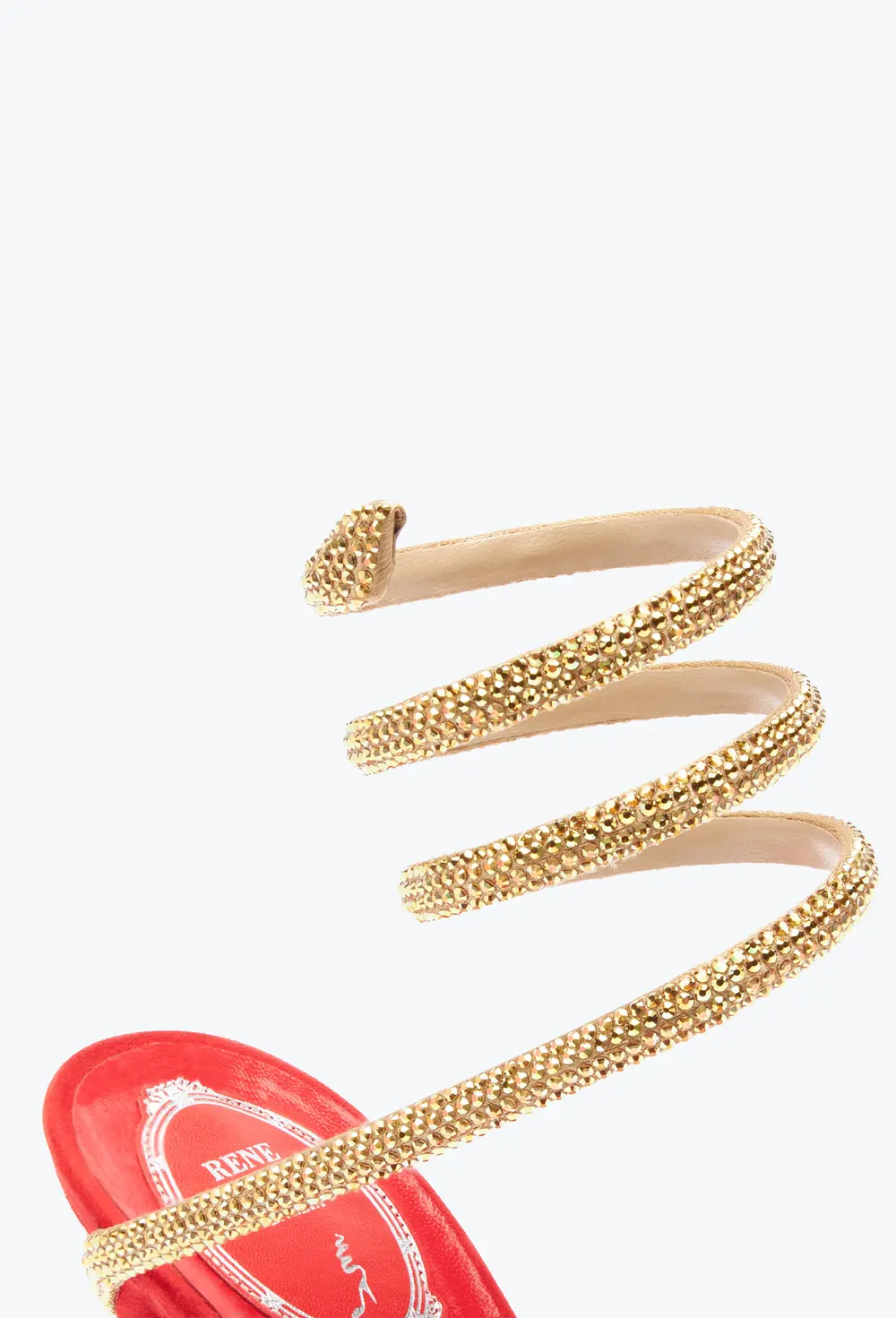 Rene Caovilla Margot Red Jewel Sandal 105