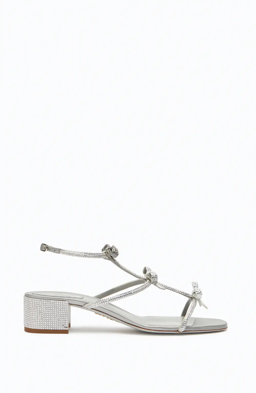 Rene Caovilla Caterina Silver Sandal 35