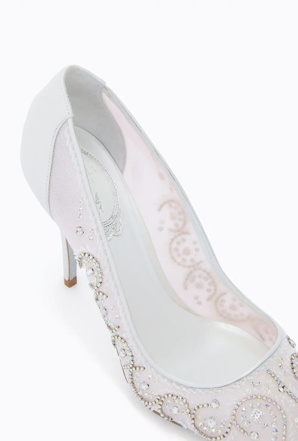 Rene Caovilla JAHANARA WHITE PUMP 100