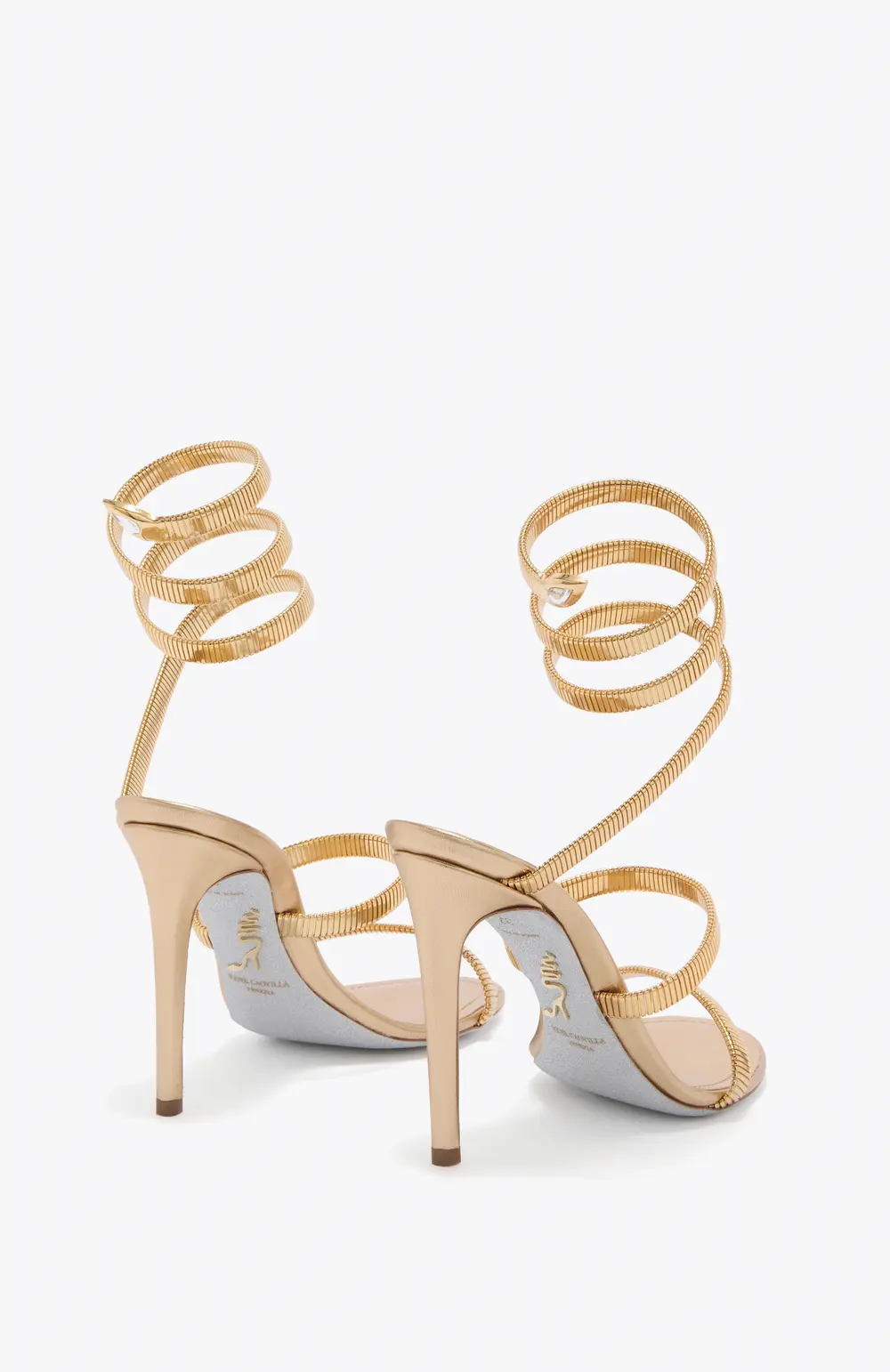 Rene Caovilla JUNIPER GOLD SANDAL 105