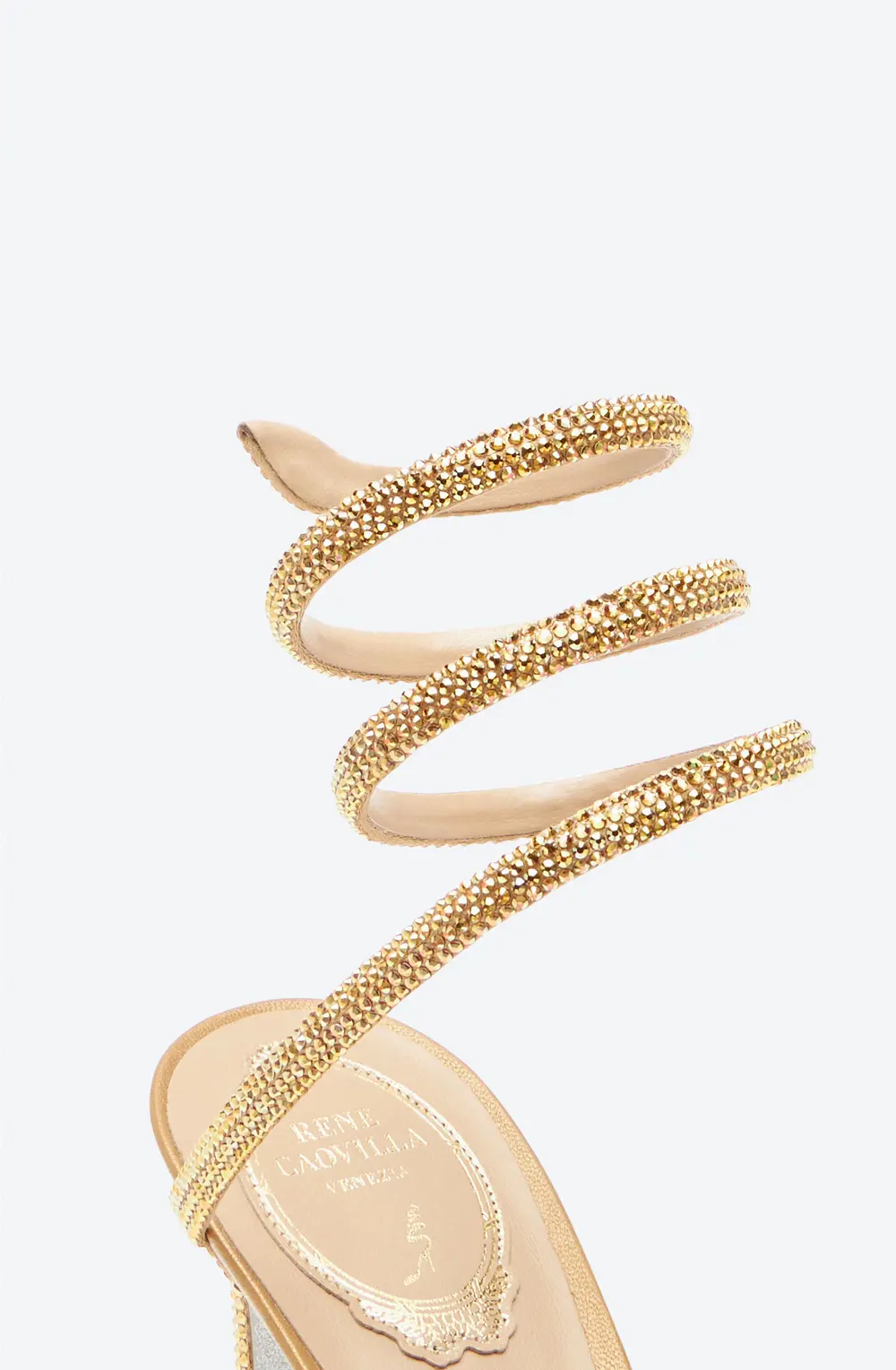 Rene Caovilla Cleo Champagne Pump 80