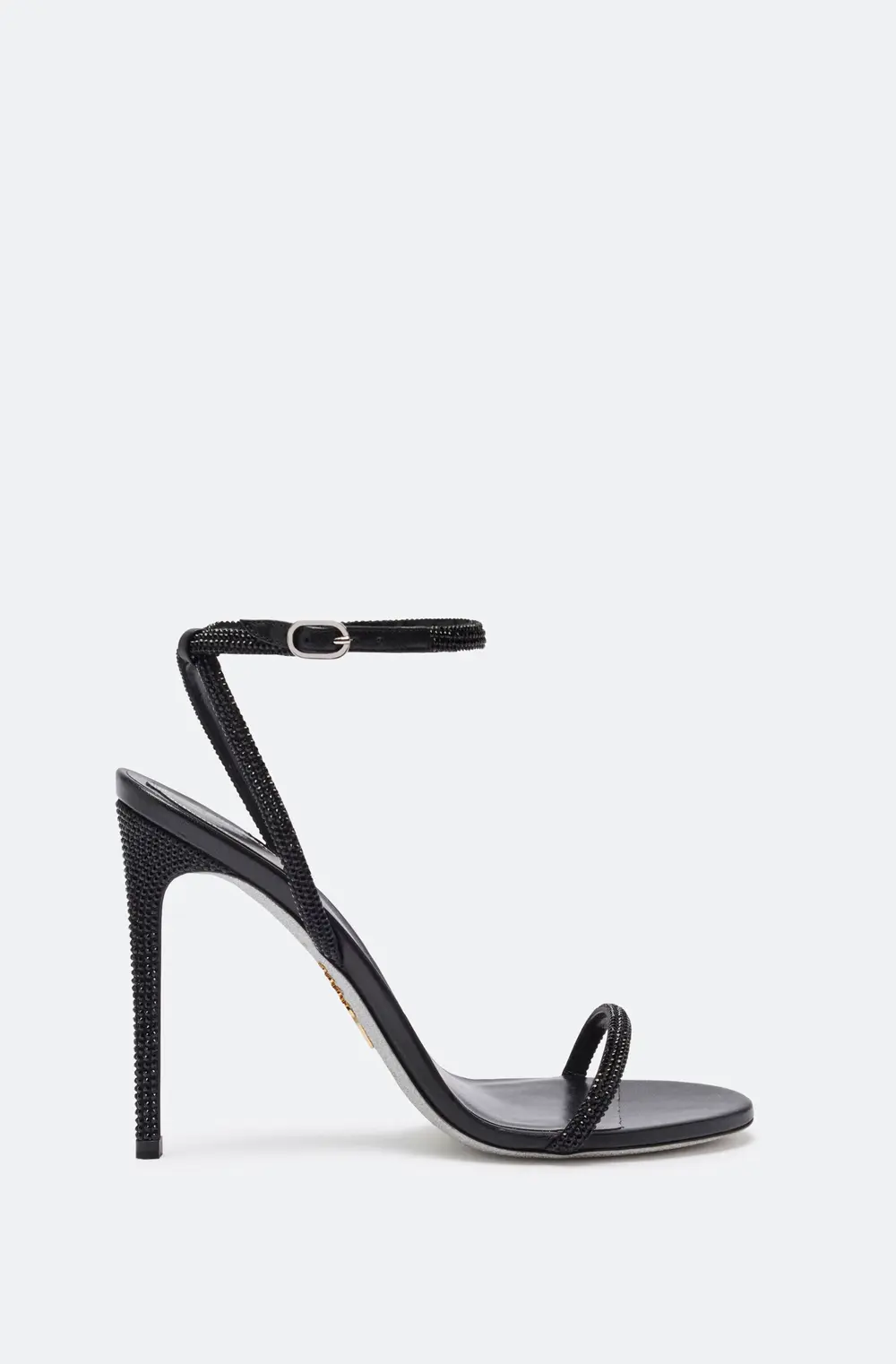 Rene Caovilla Ellabrita Crystal Black Sandal 105