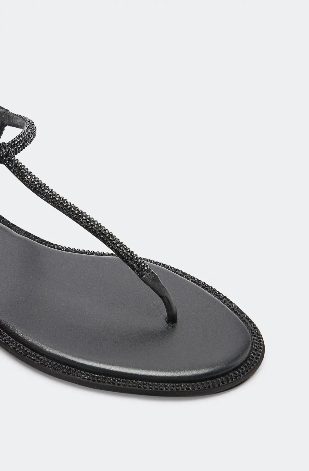 Rene Caovilla DIANA CRYSTAL BLACK SANDAL 10