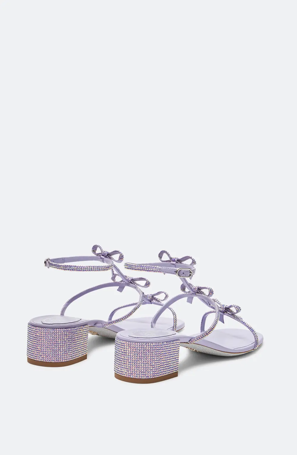 Rene Caovilla Caterina Lilac Sandal With Crystals 35