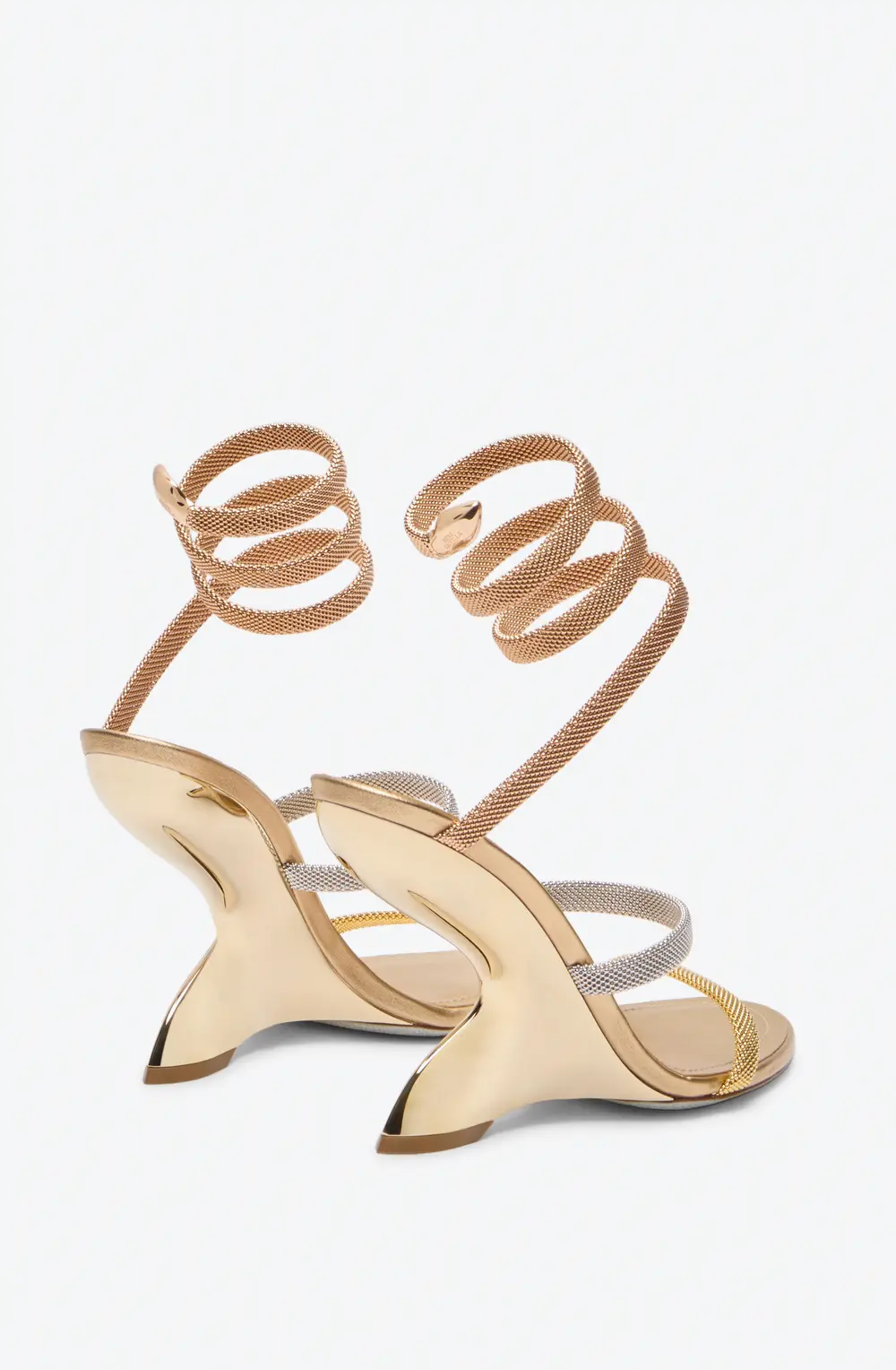 Rene Caovilla Trigold Symphony Three-Toned Sandal 105