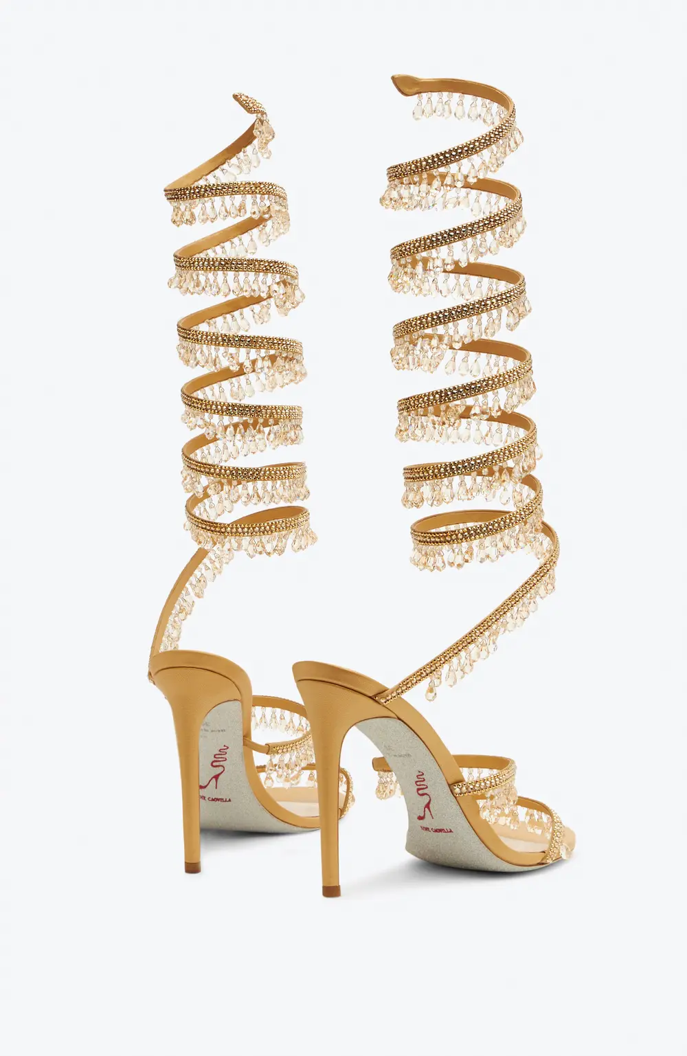 Rene Caovilla SUPER CHANDELIER GOLD SANDAL 105