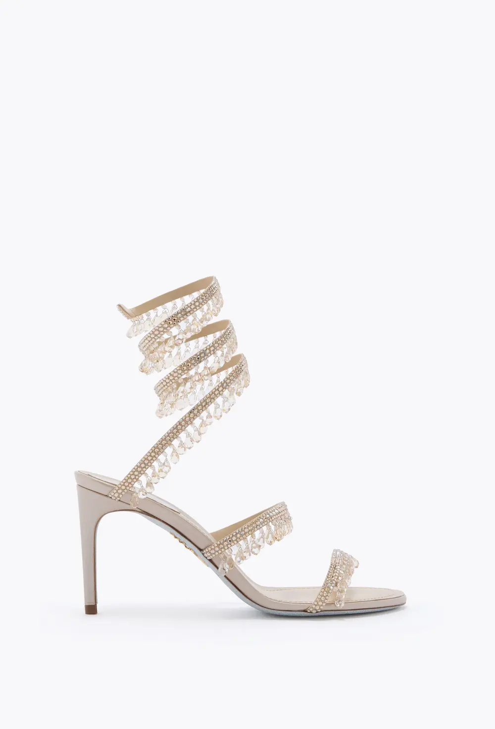 Rene Caovilla CHANDELIER CHAMPAGNE SANDAL 80