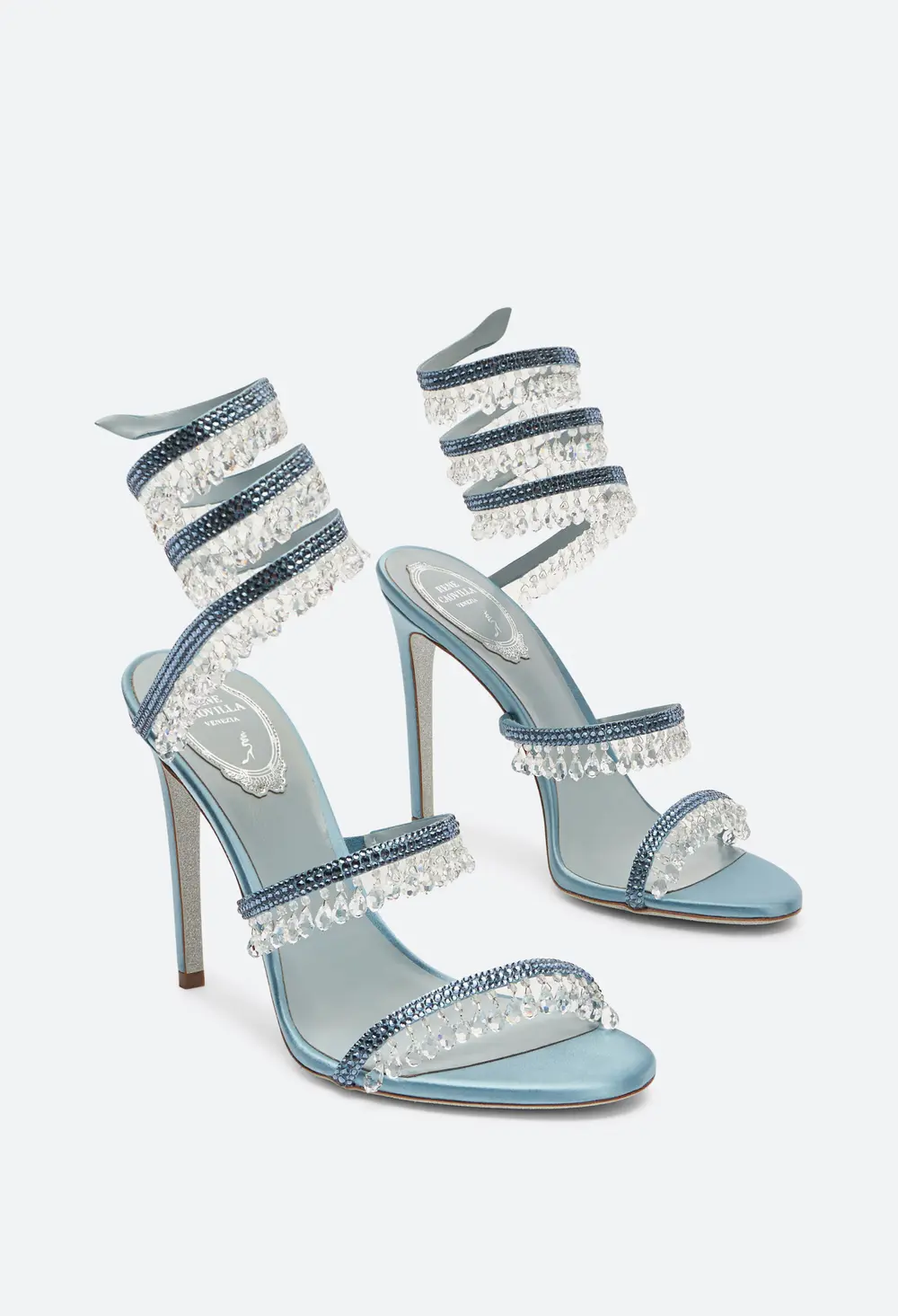 Rene Caovilla Chandelier Cerulean Sandal 105