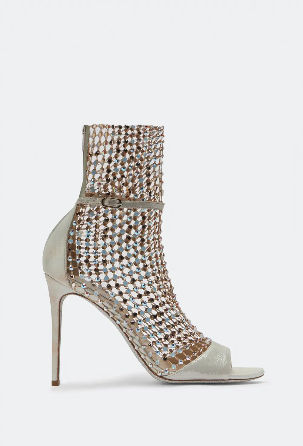 Rene Caovilla Ivory Stiletto Heel Sandals Galaxia 105