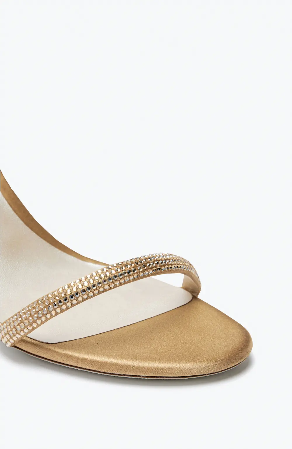 Rene Caovilla Ellabrita Crystal Beige Sandal 80
