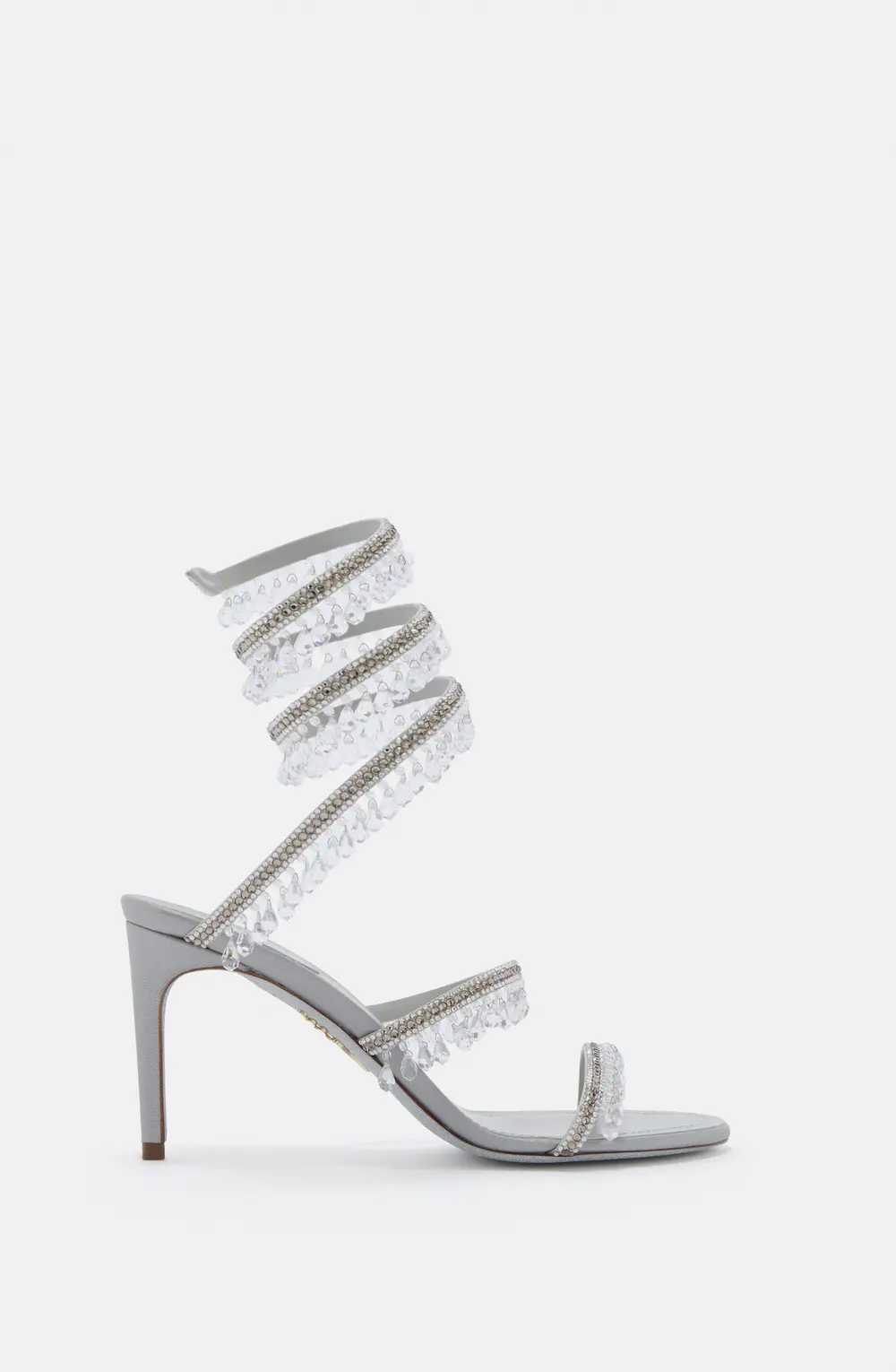 Rene Caovilla CHANDELIER SILVER SANDAL 80