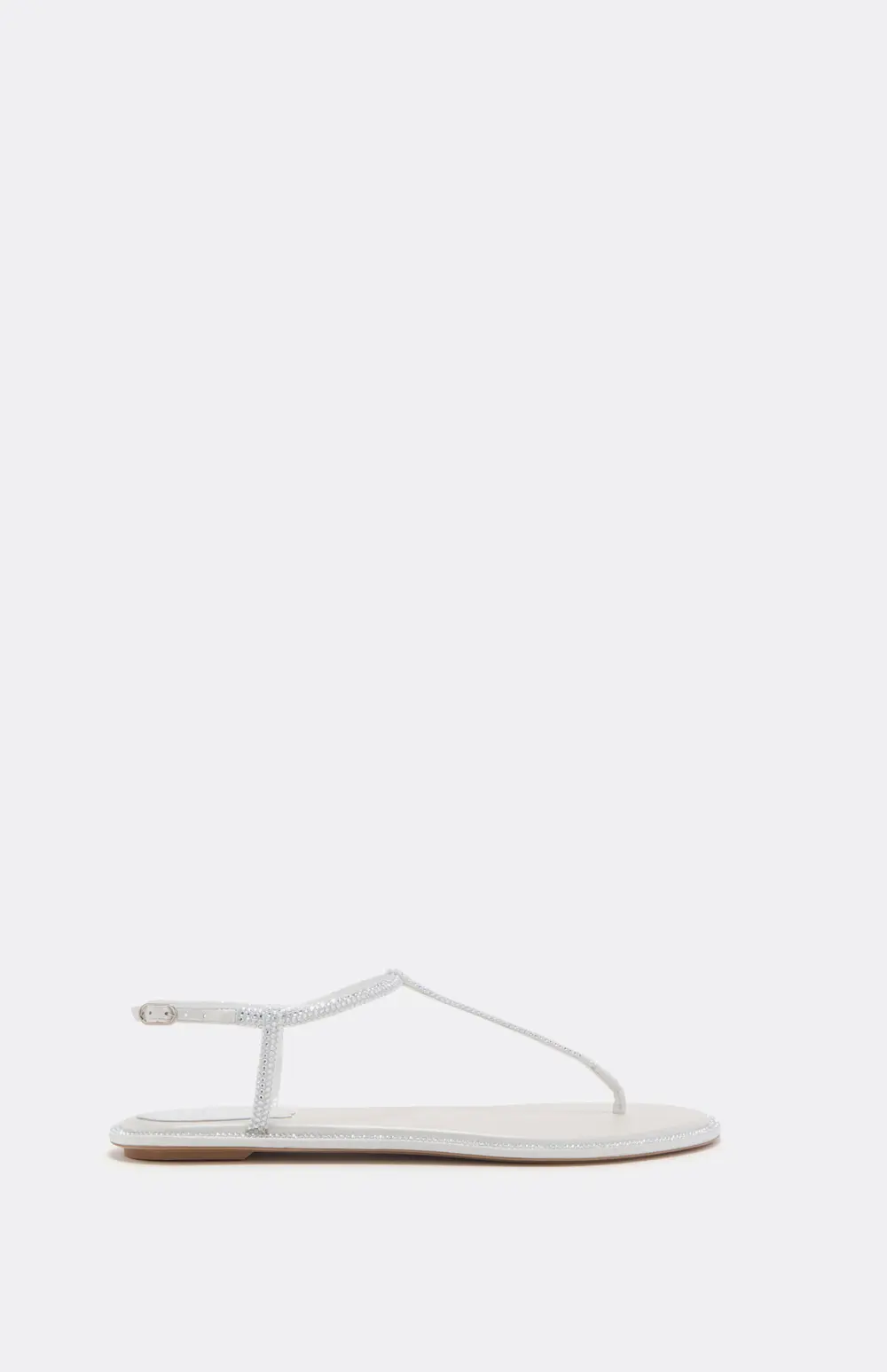 Rene Caovilla Diana Crystal Ivory Sandal 10