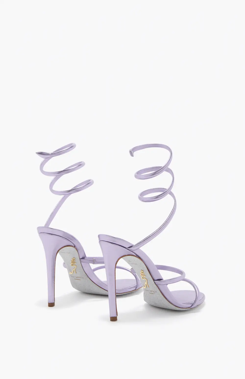 Rene Caovilla CLEO METALLIC LILAC SANDAL 105