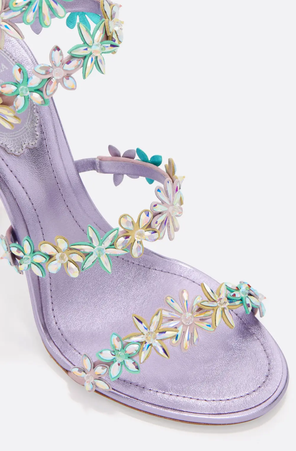 Rene Caovilla EVA LILAC SANDAL 100