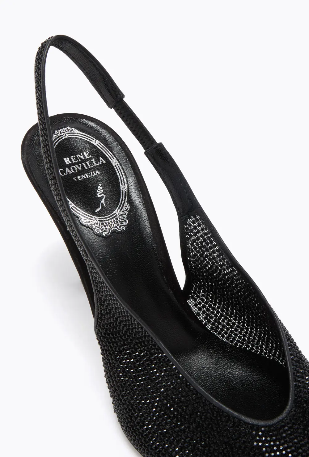Rene Caovilla JINNY BLACK SLINGBACK 80