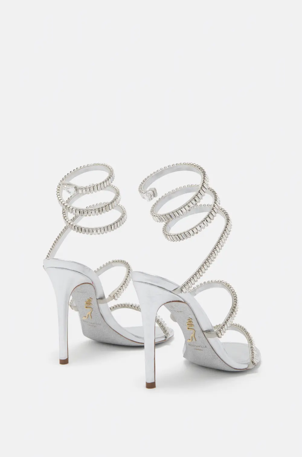 Rene Caovilla CLEO SPARK SILVER SANDAL 105