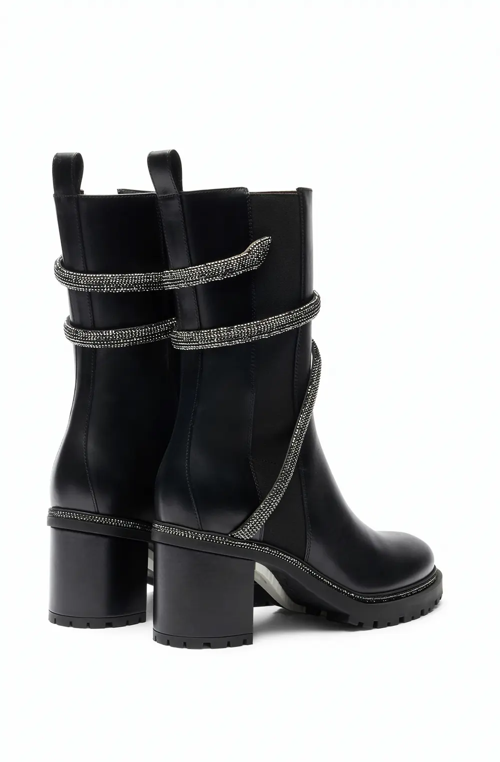 Rene Caovilla Cleo Crystal Black Bootie 60