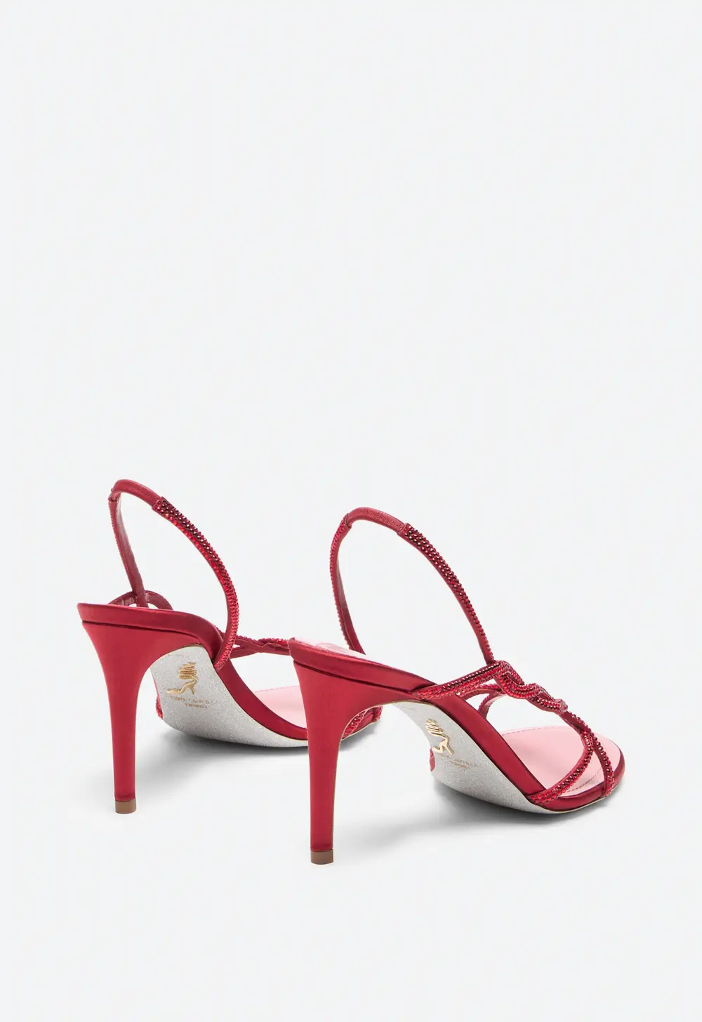 Rene Caovilla BRAID RED SANDAL 80