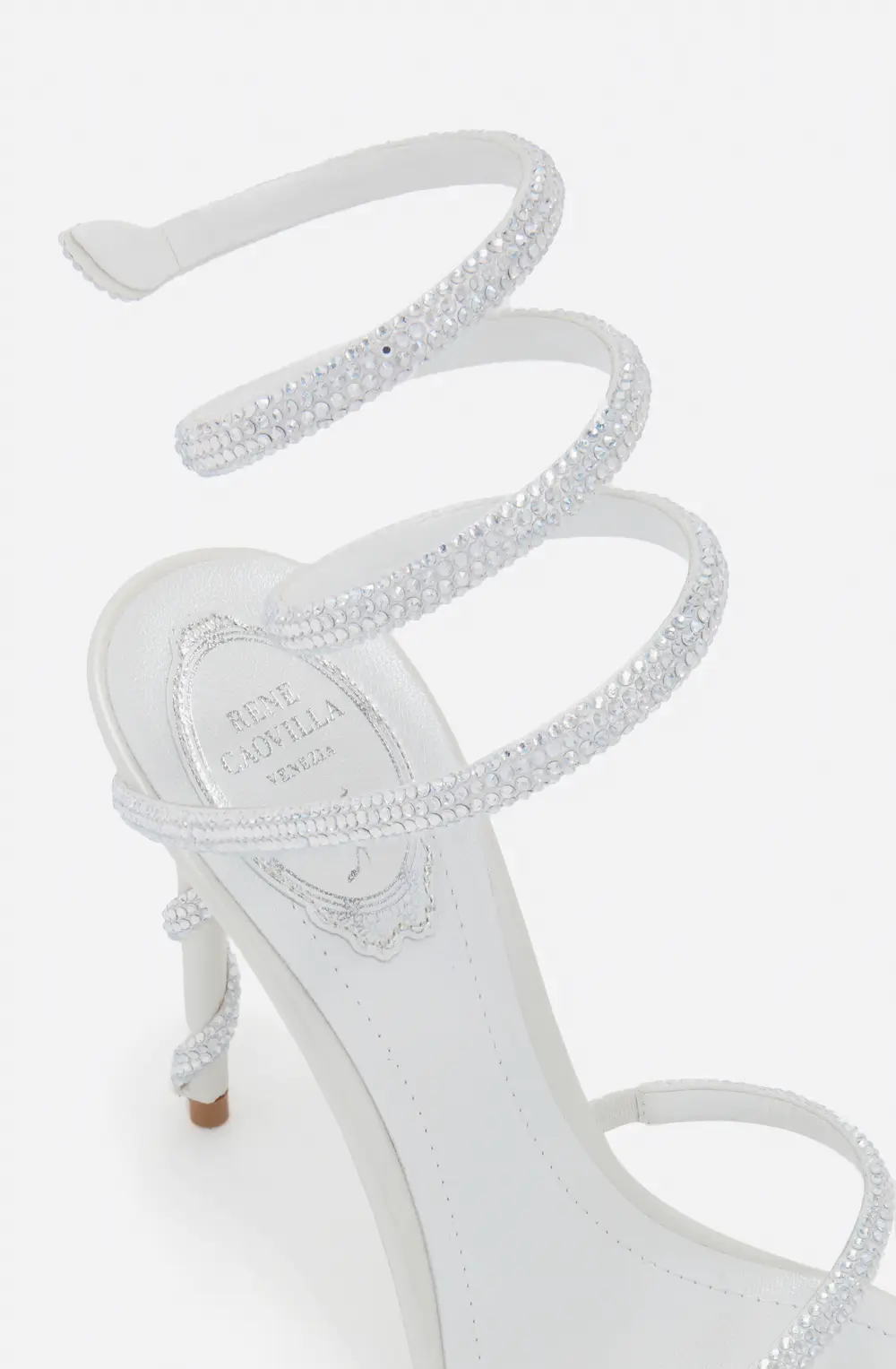 Rene Caovilla MARGOT SILVER SANDAL 105