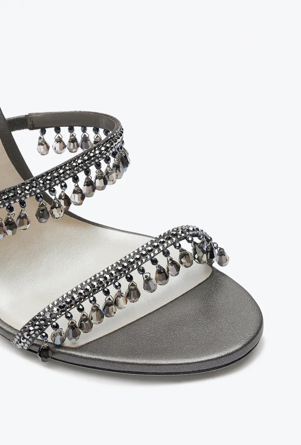 Rene Caovilla SUPER CHANDELIER ANTHRACITE SANDAL 105