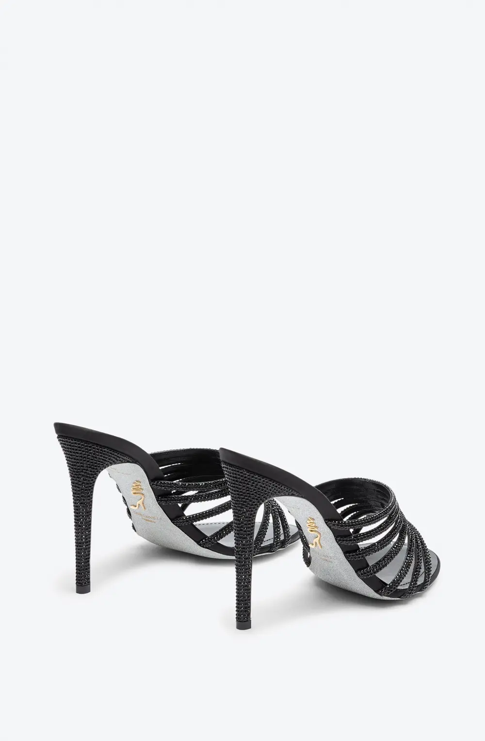 Rene Caovilla FULL TRIM BLACK MULE 105