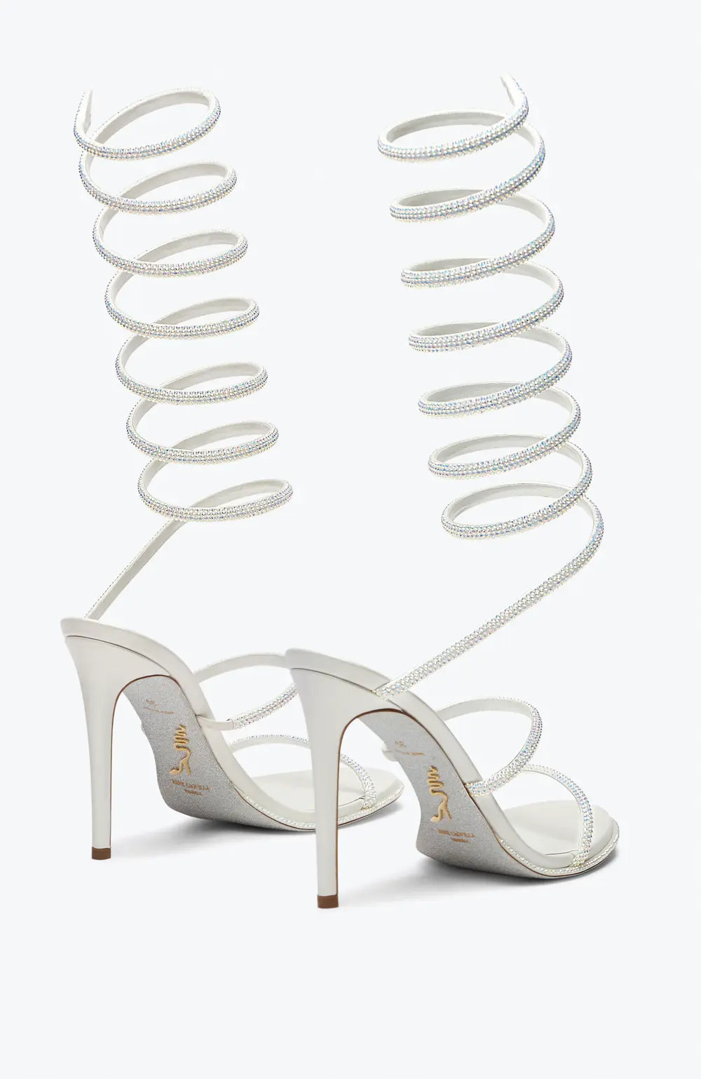 Rene Caovilla Super Cleo White Sandal 105