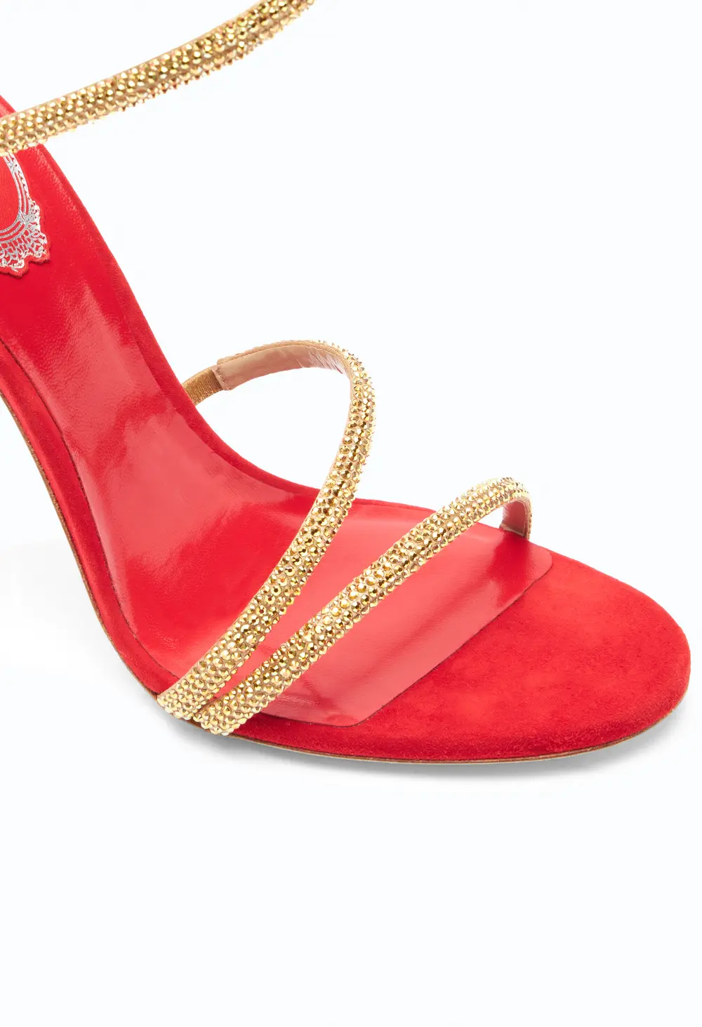 Rene Caovilla Margot Red Jewel Sandal 105