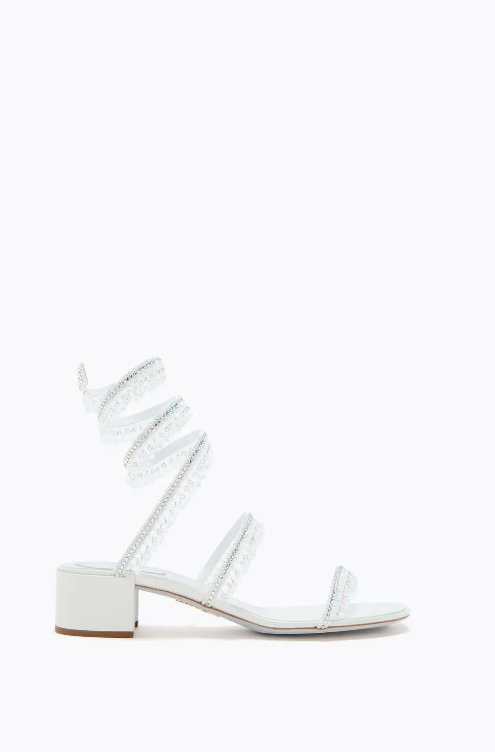 Rene Caovilla CHANDELIER WHITE SANDAL 40